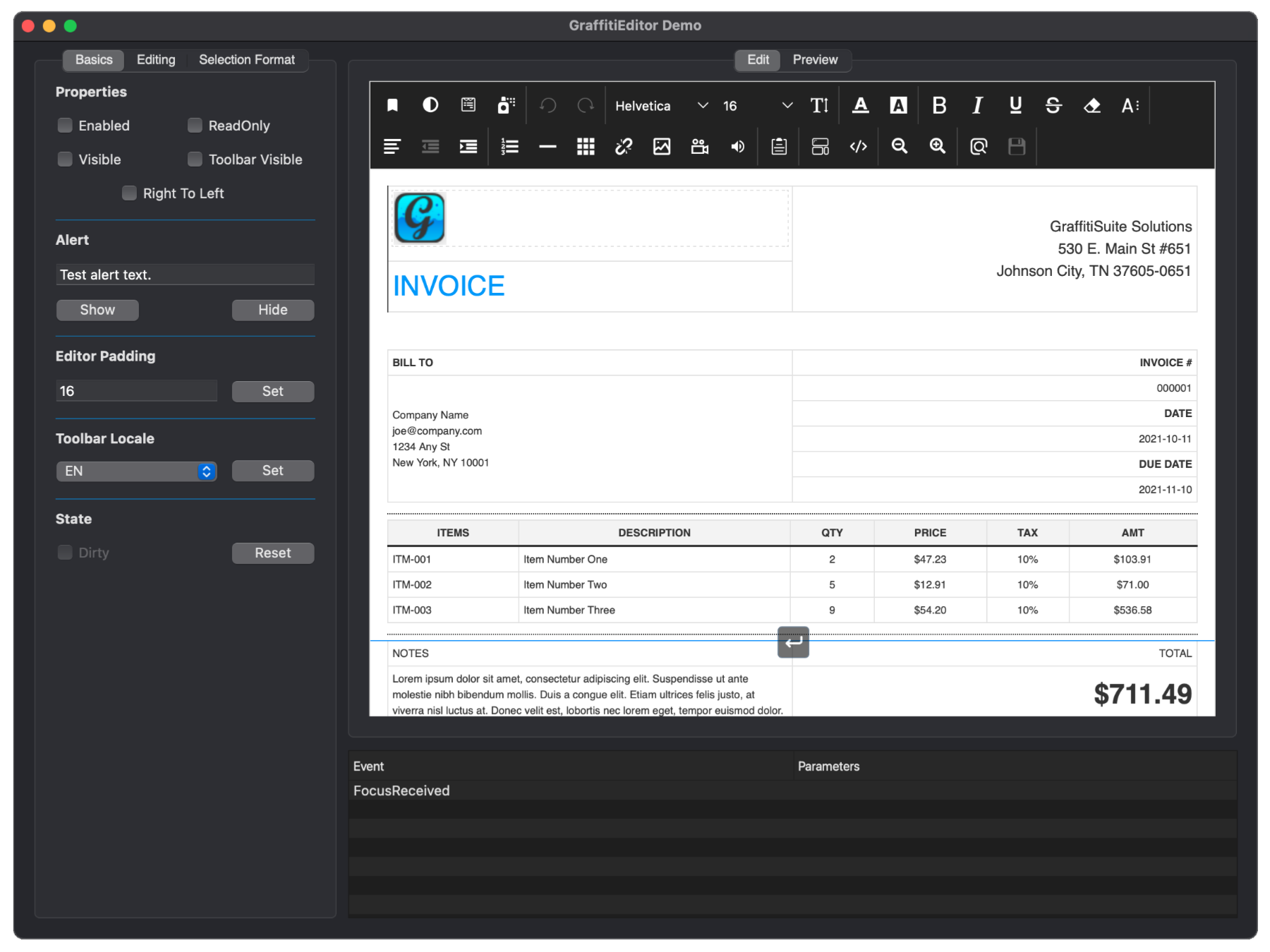 HTML Desktop Editor Control for Xojo